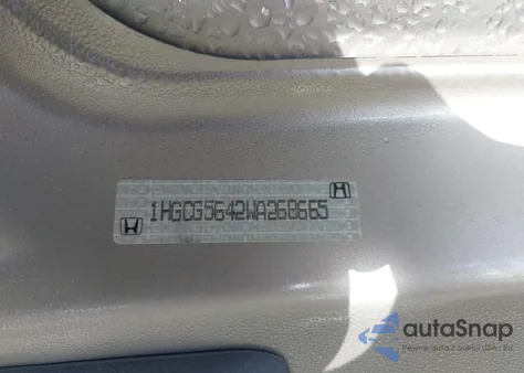 1998 Honda Accord Lx из США, поврежденный, VIN 1HGCG5642WA268665